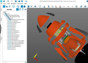 SpinFire功能:直接产出您需要的产品数据作业,不需要具备高度知识、昂贵又复杂的CAD软件